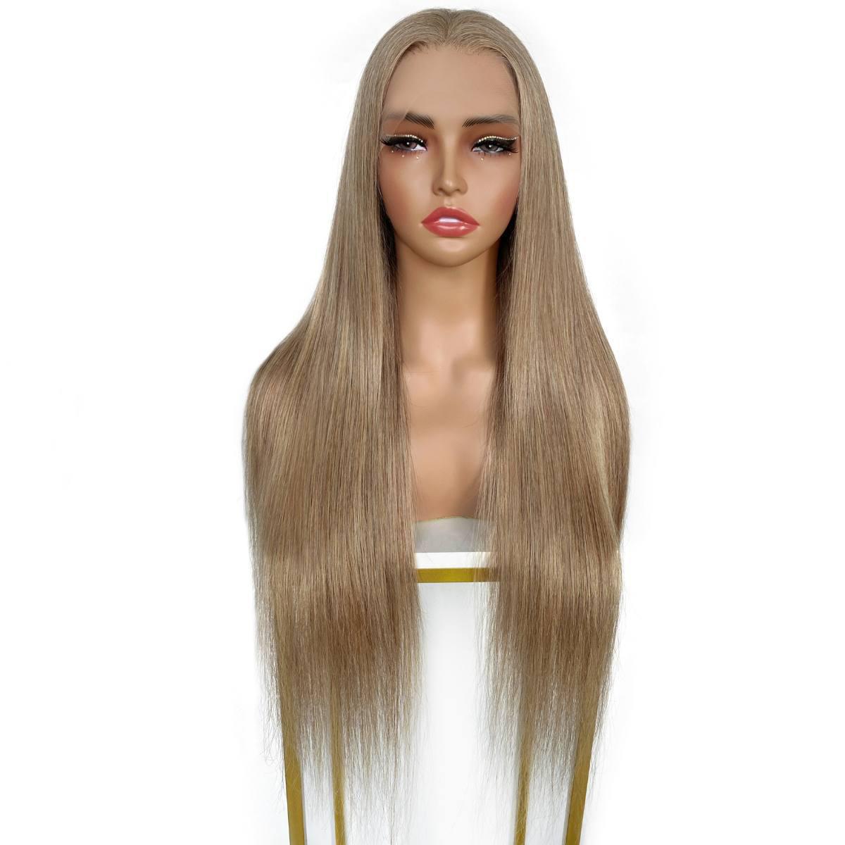 Brown good & Ash Blonde Straight Wig