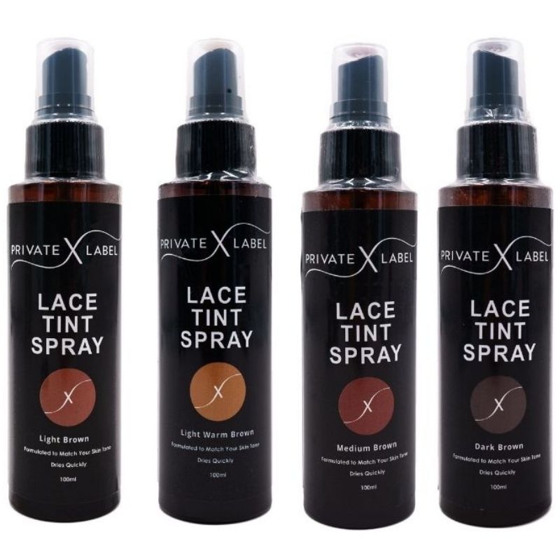 Lace Tint Spray for Lace Wigs and Dark Brown Middle Brown Light Brown Lace  Tint Spray For Closures, Wigs And Closure Front-100ml (Light Brown)