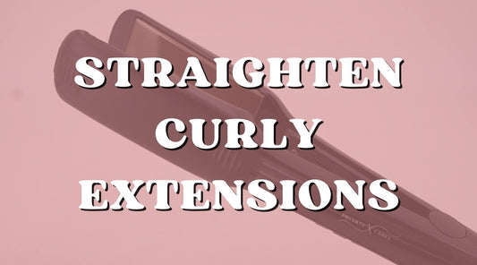 Can You Straighten Curly Hair Extensions