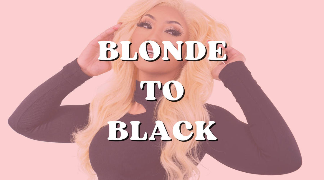 How to Dye Blonde Hair to Black Hair