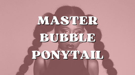 Master the bubble ponytail with extensions