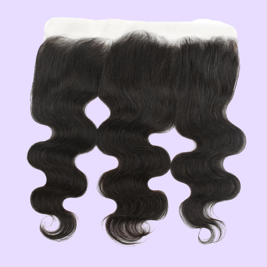 Raw lace frontals