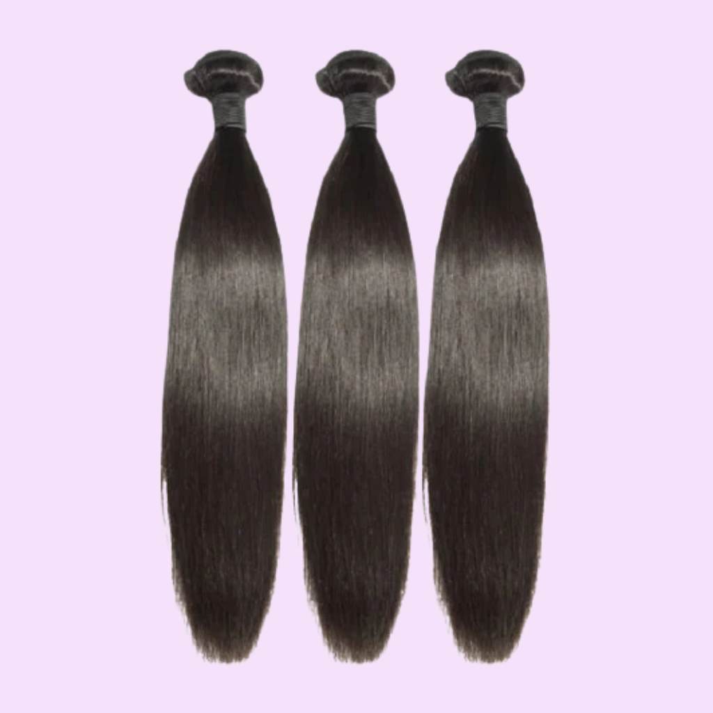 straight human hair bundles