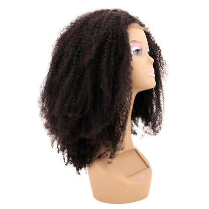 Afro Kinky Curly 4x4 Transparent Closure Wig SALE