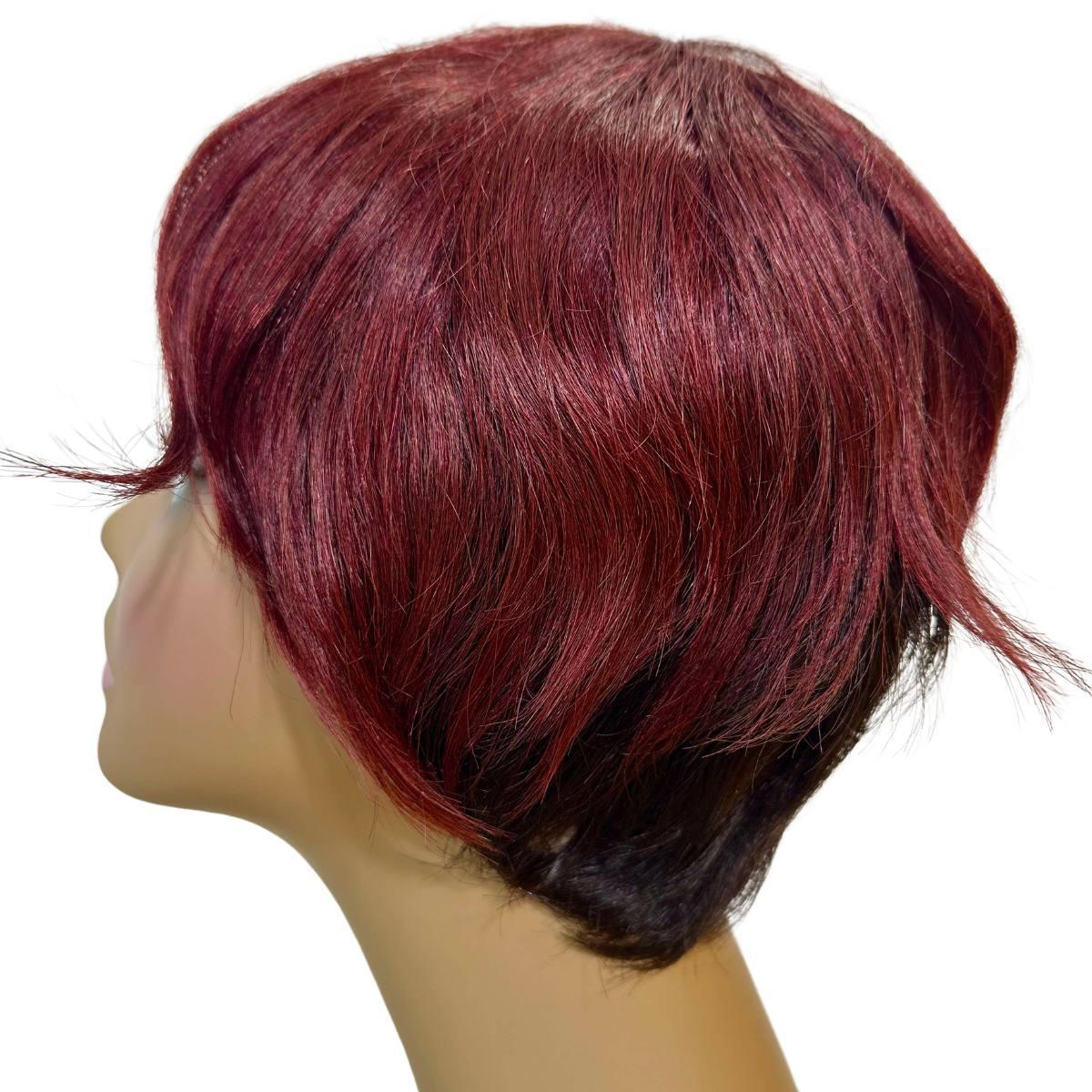 Burgundy Ombre Short Pixie Wig