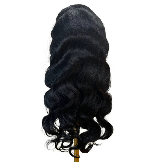 Jet Black Body Wave 5x5 HD Closure Wig 26" SALE