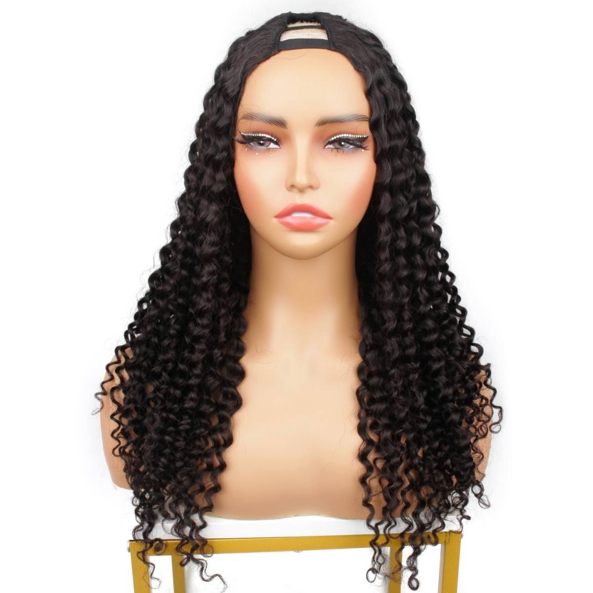 Tight Curl V Part Wig