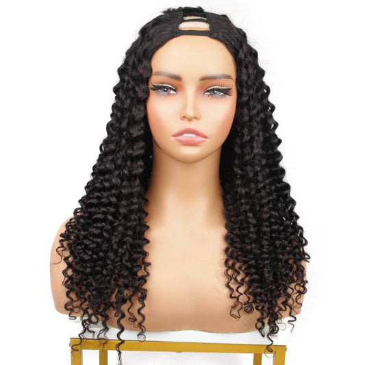 Kinky Curly V Part Wig