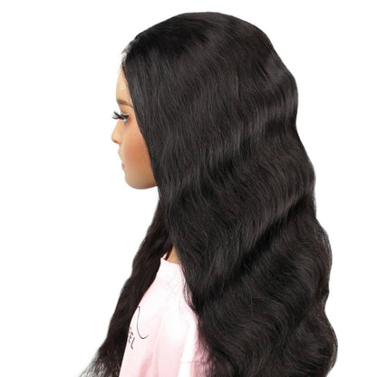 Jet Black Body Wave 5x5 HD Closure Wig