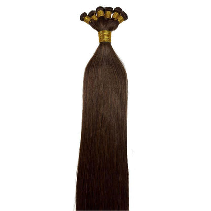 Dark Brown Straight Handtied Wefts