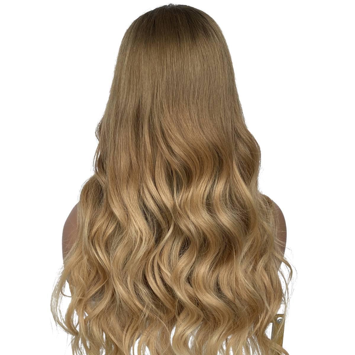 Raw Honey Blonde Ombre Wavy 5x5 HD Closure Wig