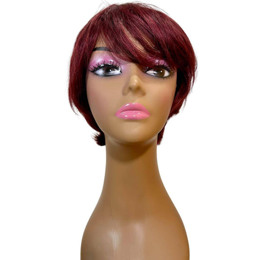 Burgundy Short Pixie Wig