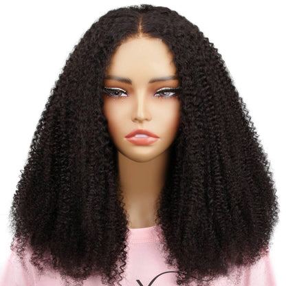 Afro Kinky Curly HD 2x6 Closure Glueless Wig