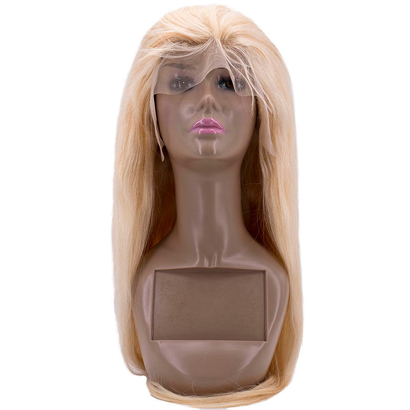 Brazilian Blonde Straight 13x4 Transparent Lace Front Wig SALE