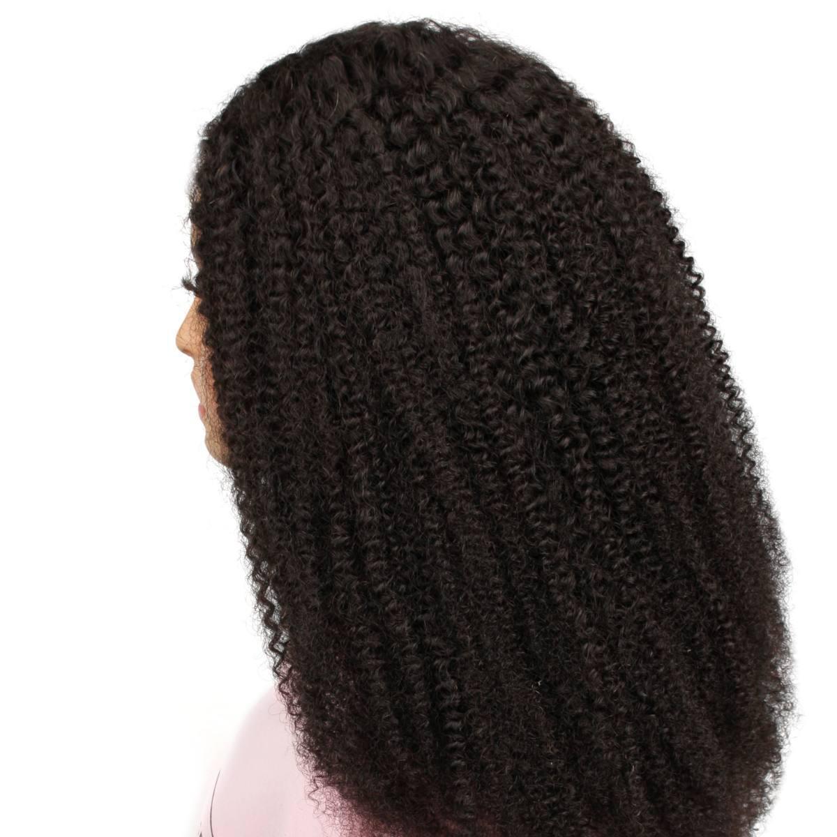 Afro Kinky Curly HD 2x6 Closure Glueless Wig