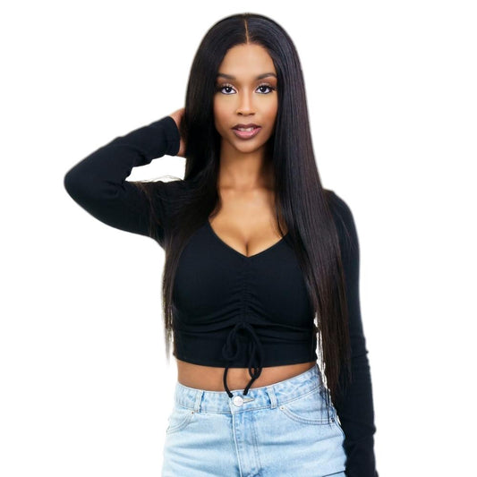 Straight 4x4 Transparent Closure Wig SALE