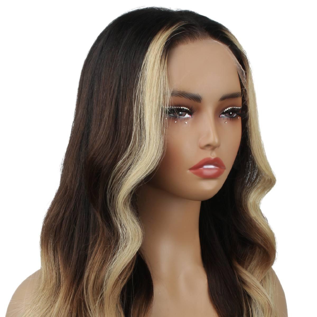 Wowfactor celebrity Freepart straight blonde balayage h.d cheapest wig