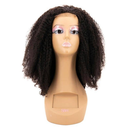 Afro Kinky Curly 4x4 Transparent Closure Wig SALE