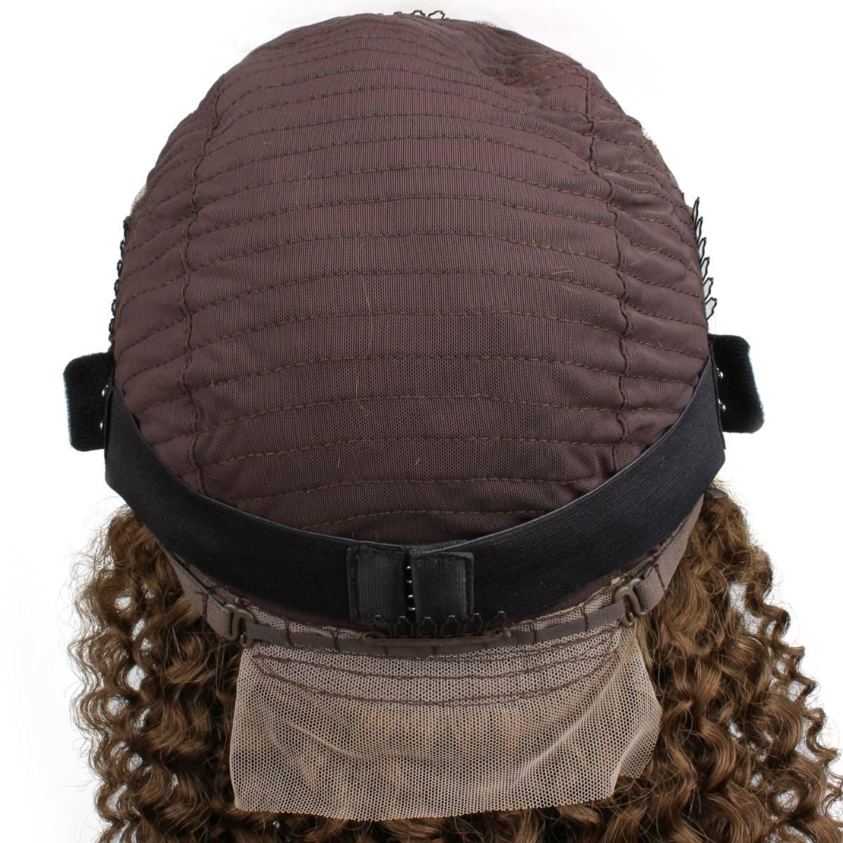 Brown Kinky Curly Wig Lace