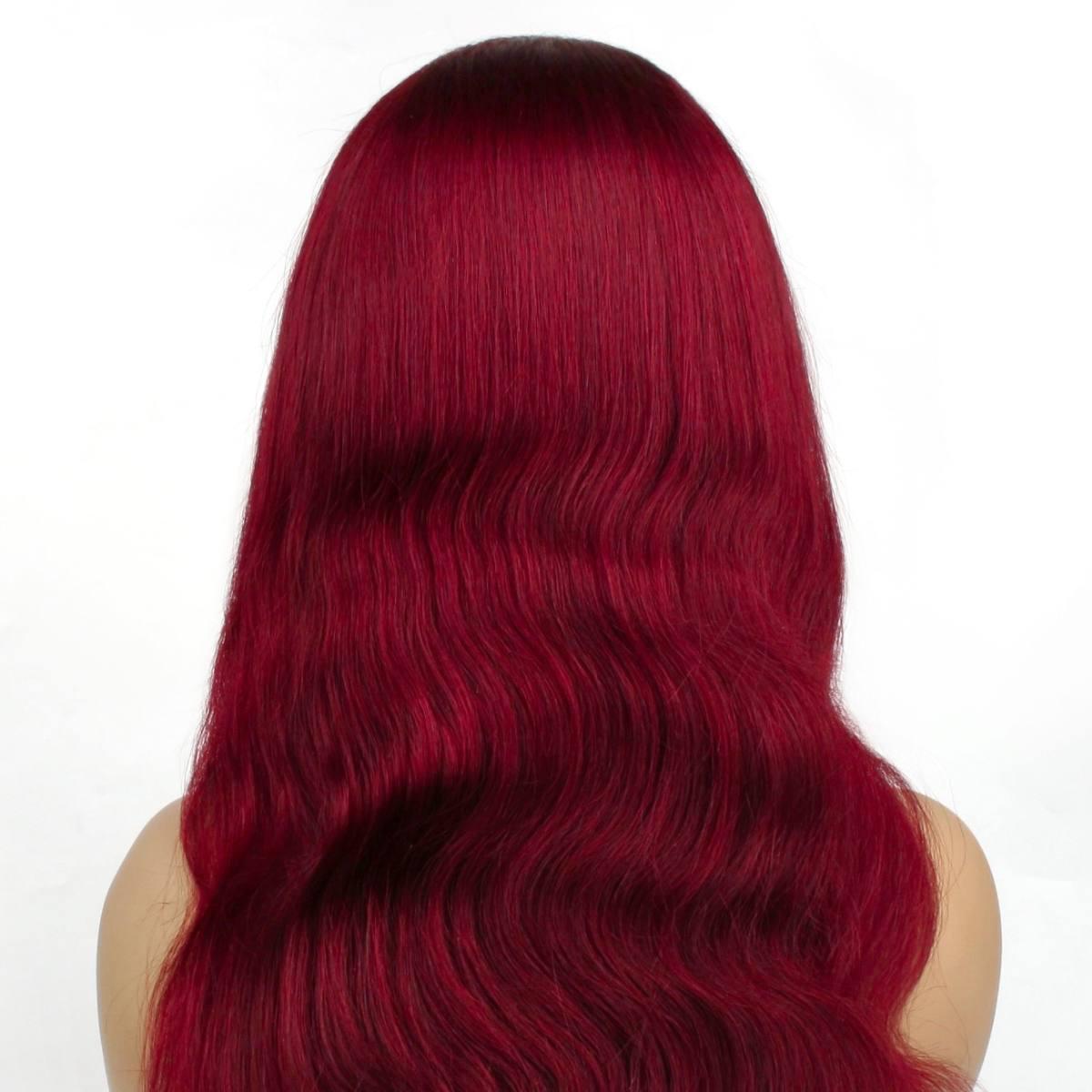 Burgundy Body Wave 13x4 Lace Wig