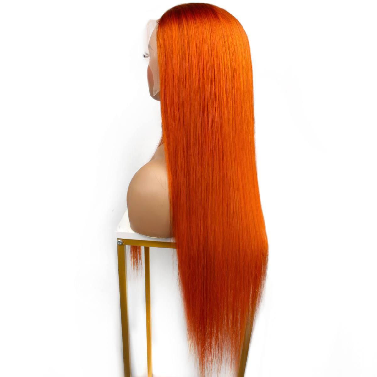 Copper Straight 13x4 Transparent Lace Wig