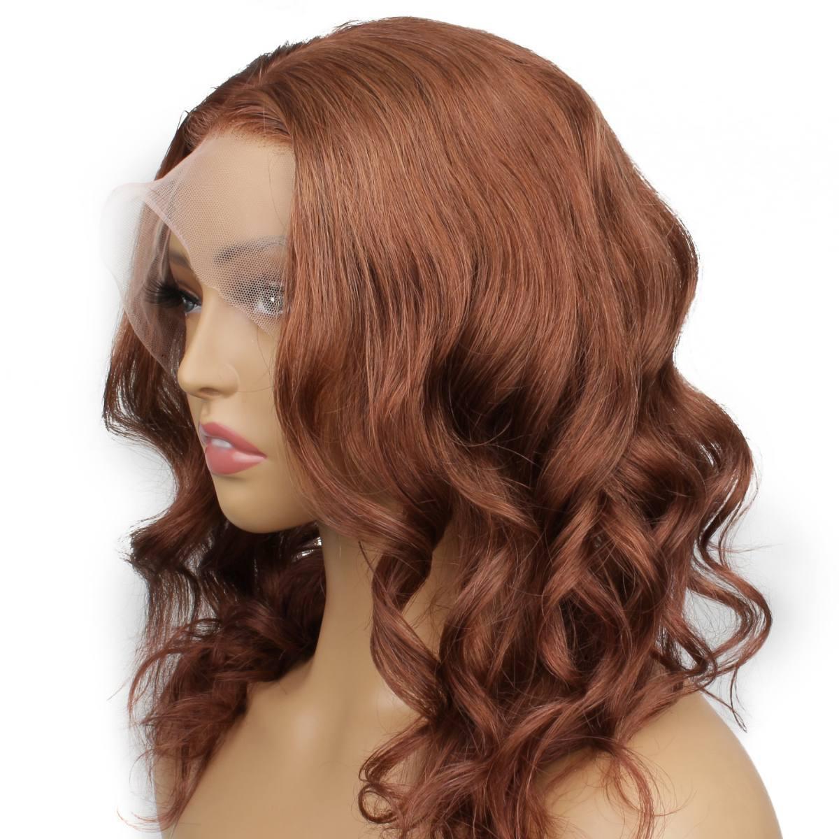 Dark Auburn Body Wave Full Wig