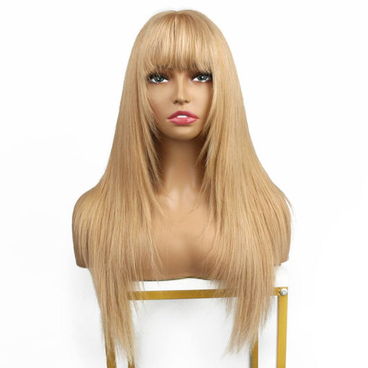 Dark Blonde Straight Capless Wig