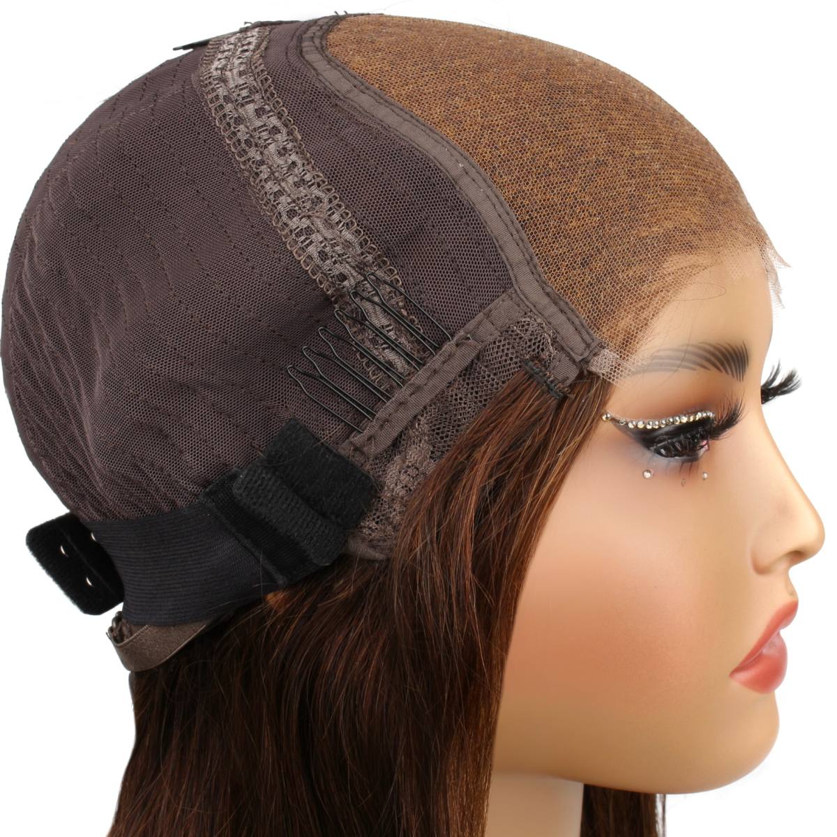 Dark Brown Glueless 5x5 HD Lace Side