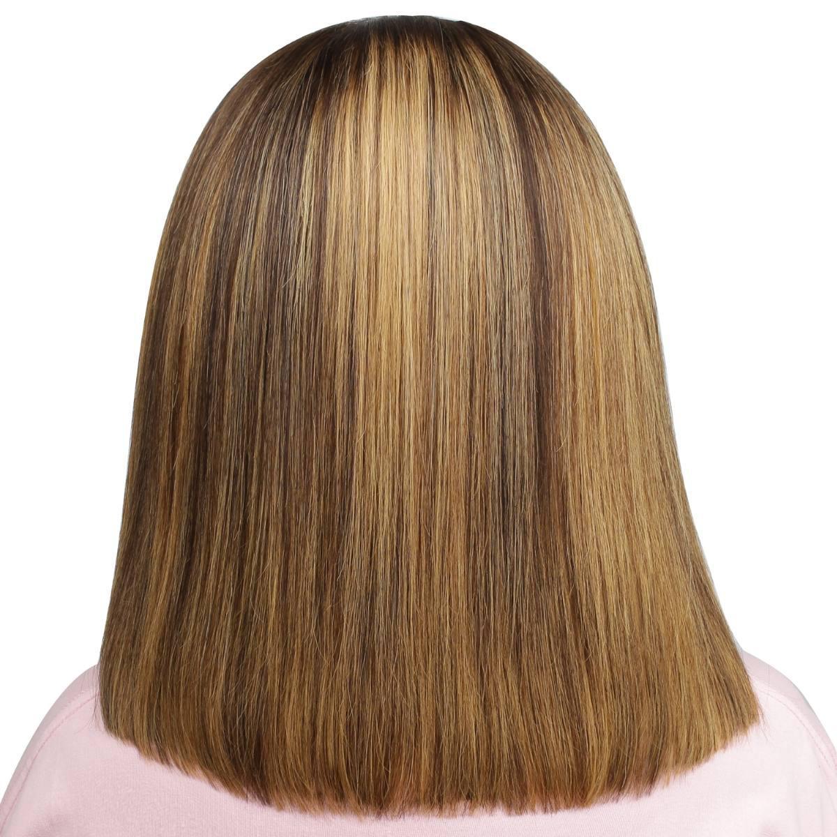 Highlight Transparent Closure Bang Bob Back