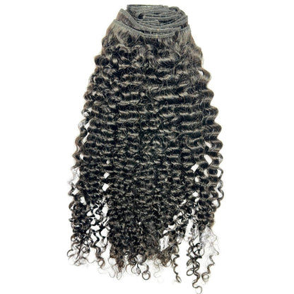 Human Kinky Curly Clip In Extension