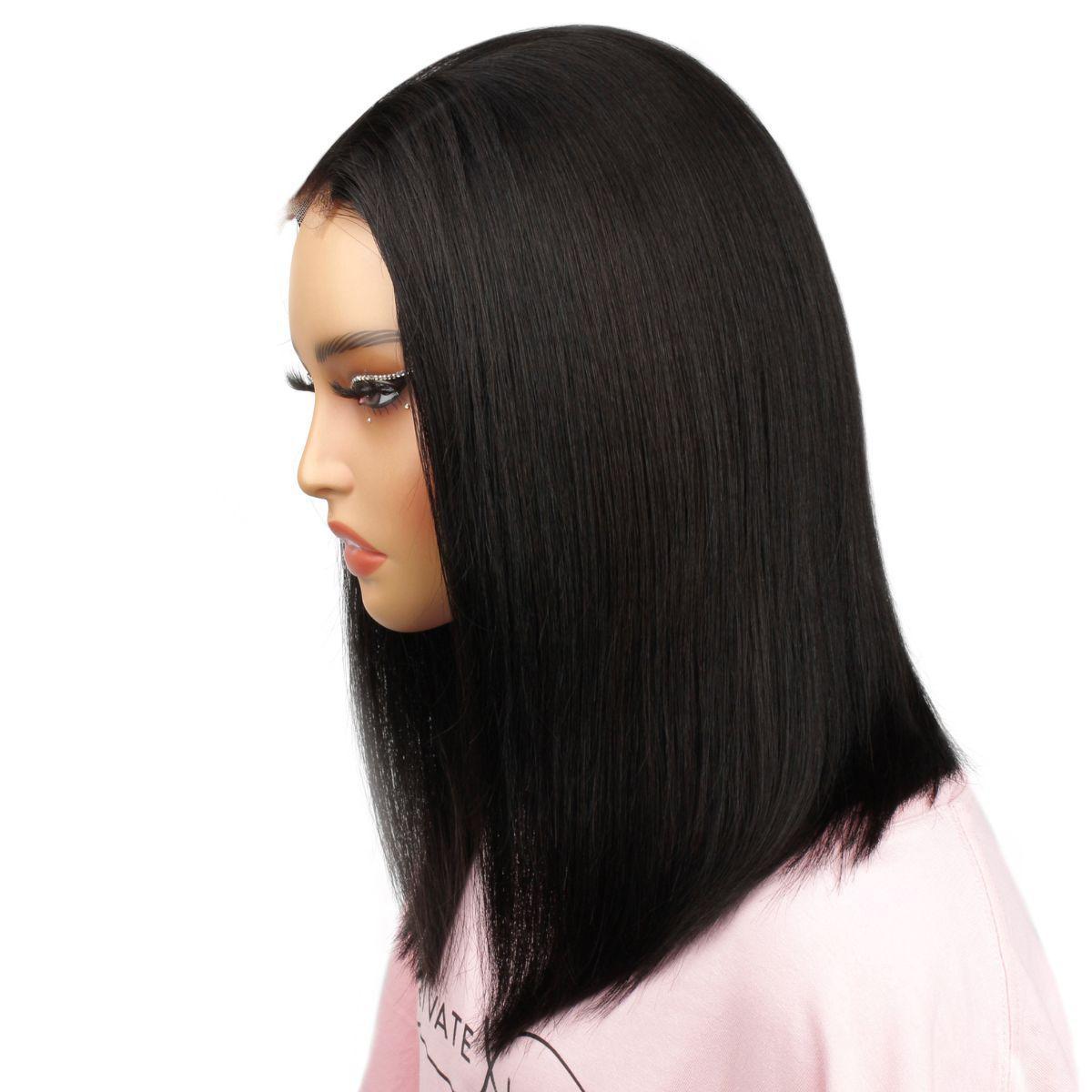 Jet Black 2x6 Hd Wig Side