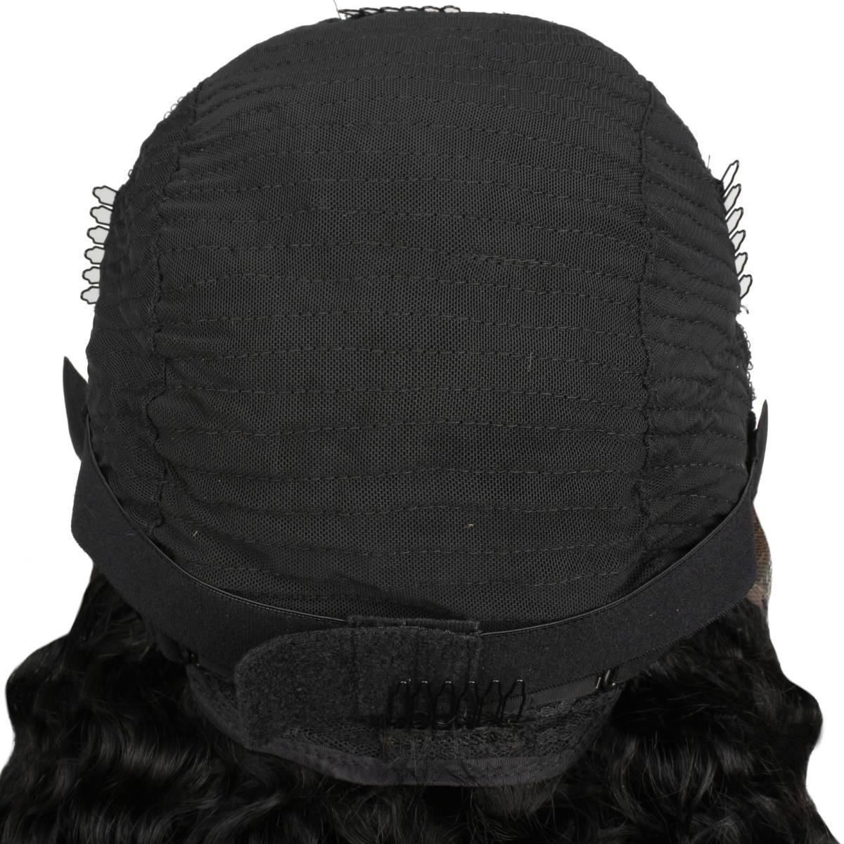 Jet Black Deep Wave 13x4 HD Cap Back