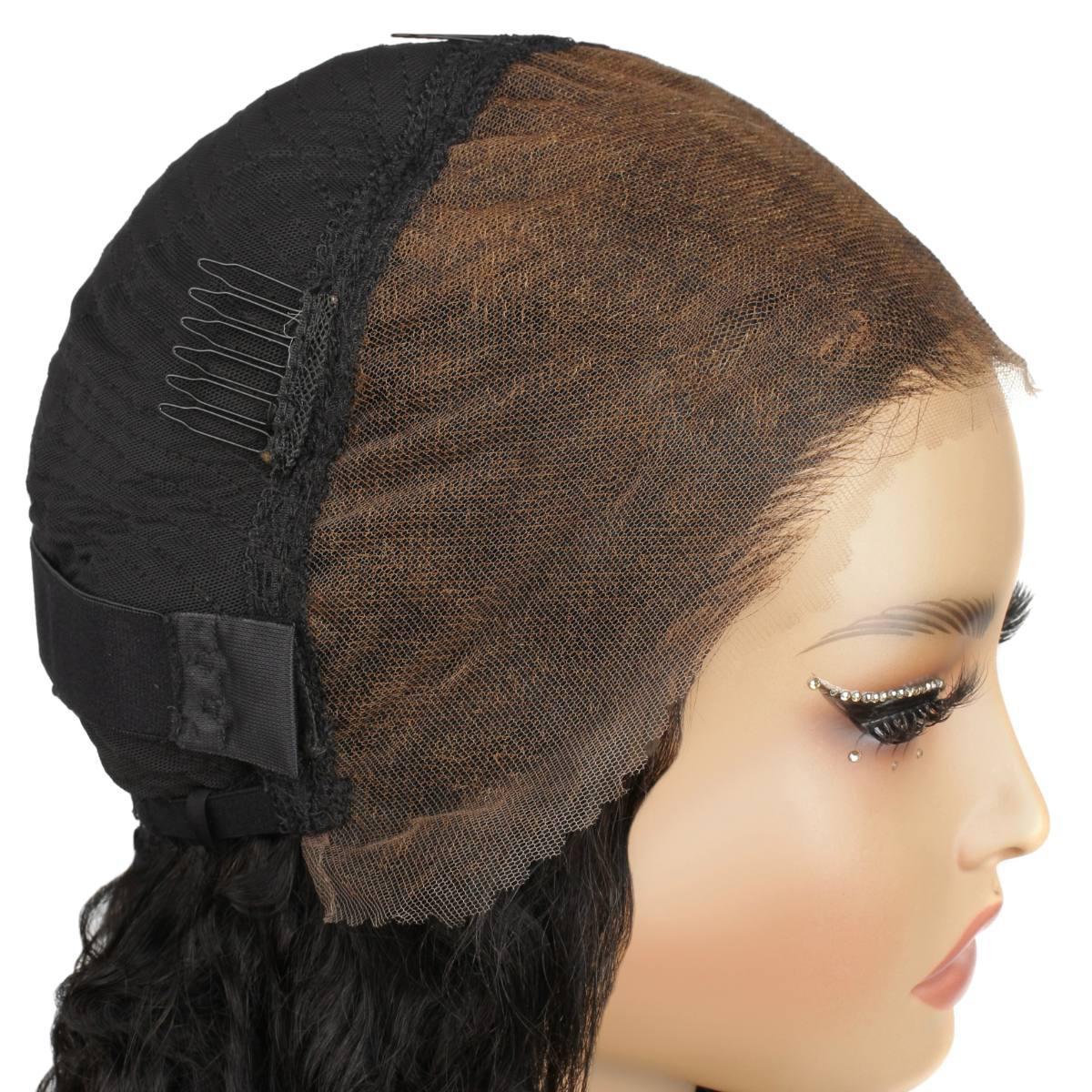 Jet Black Deep Wave 13x4 HD Cap Side