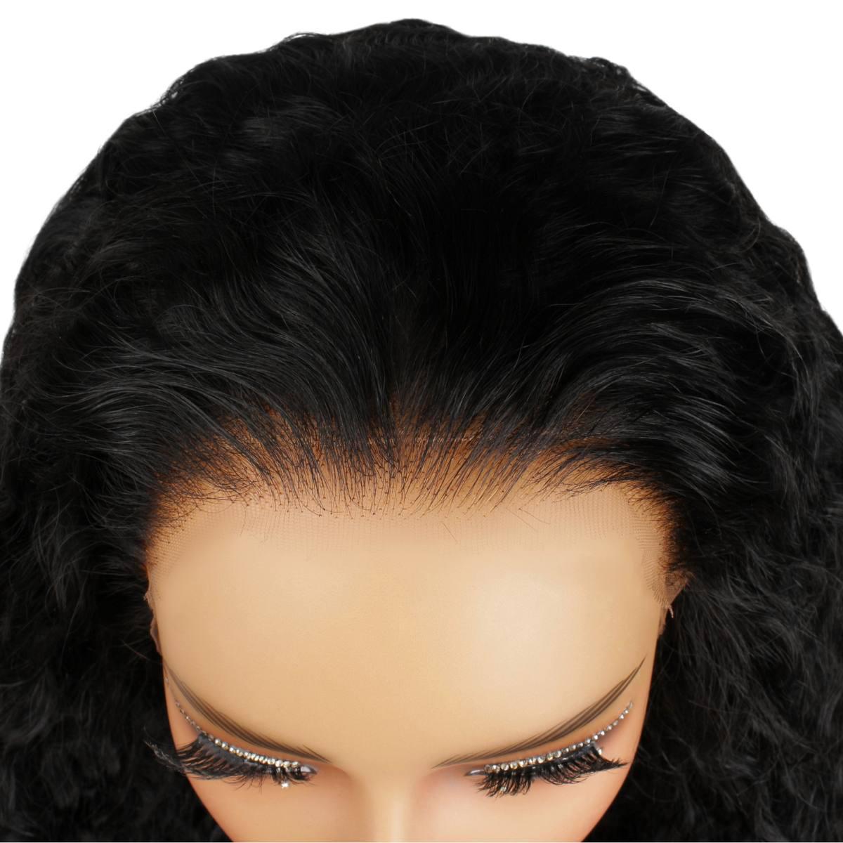 Jet Black Deep Wave 13x4 HD Lace