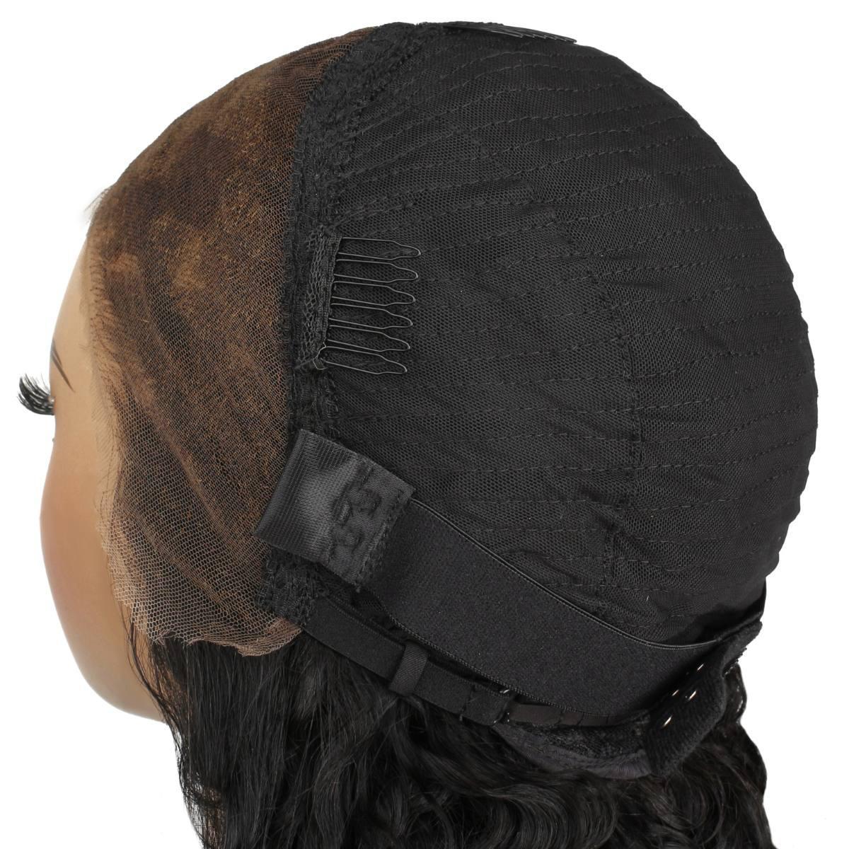 Jet Black Deep Wave 13x4 HD cap