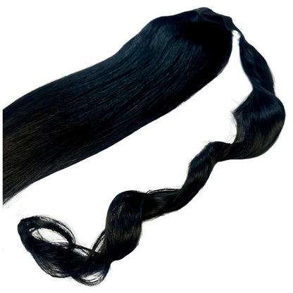 Jet Black Ponytail Hair