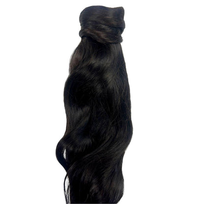 Old Style Natural Black Ponytail