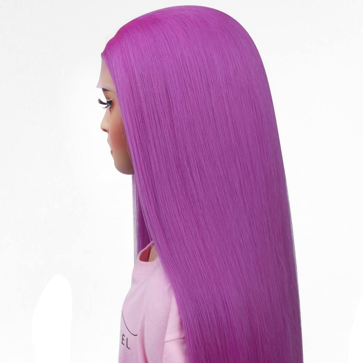 Purple ST 13x4 Transparent Wig