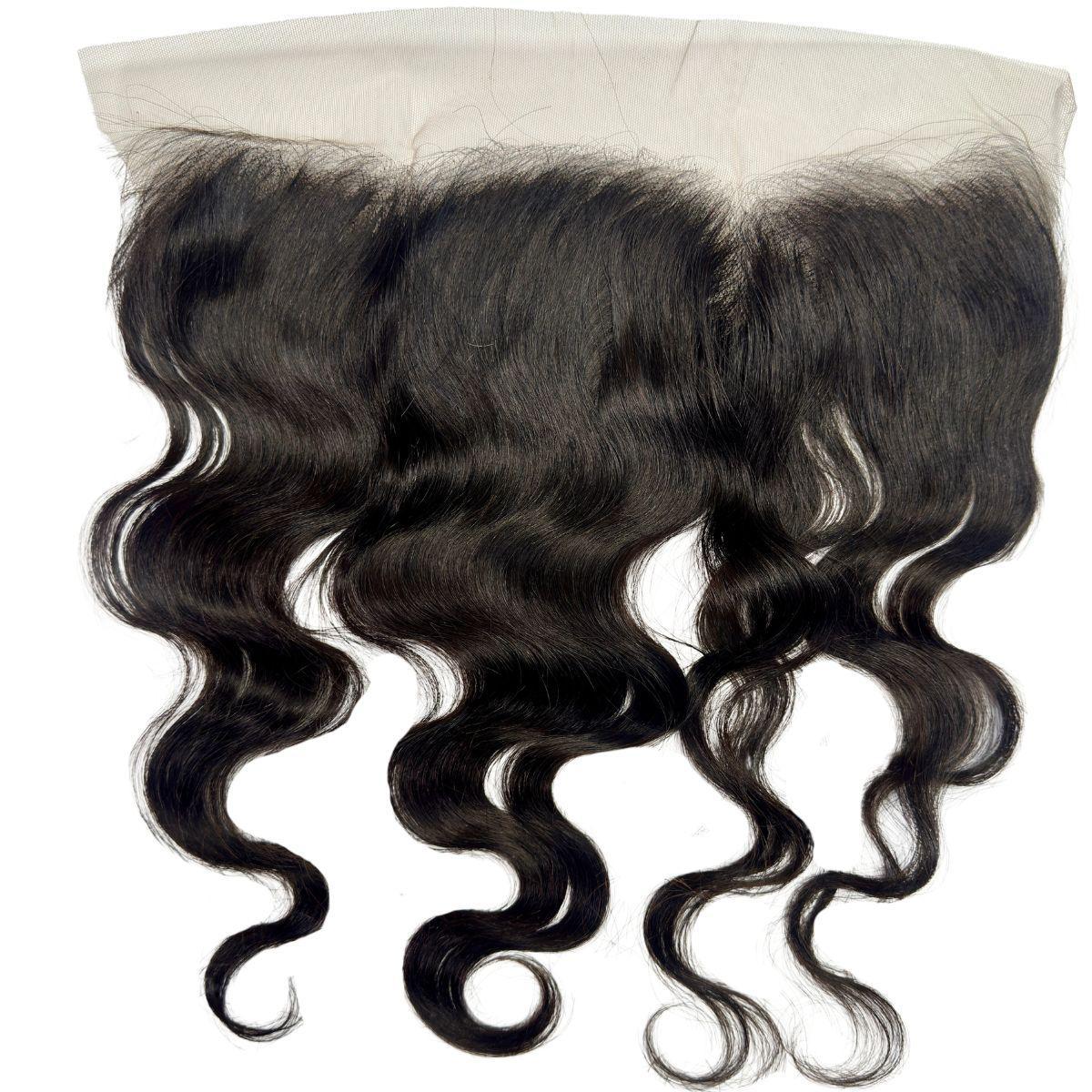 Raw Brazilian Body Wave Transparent Frontal