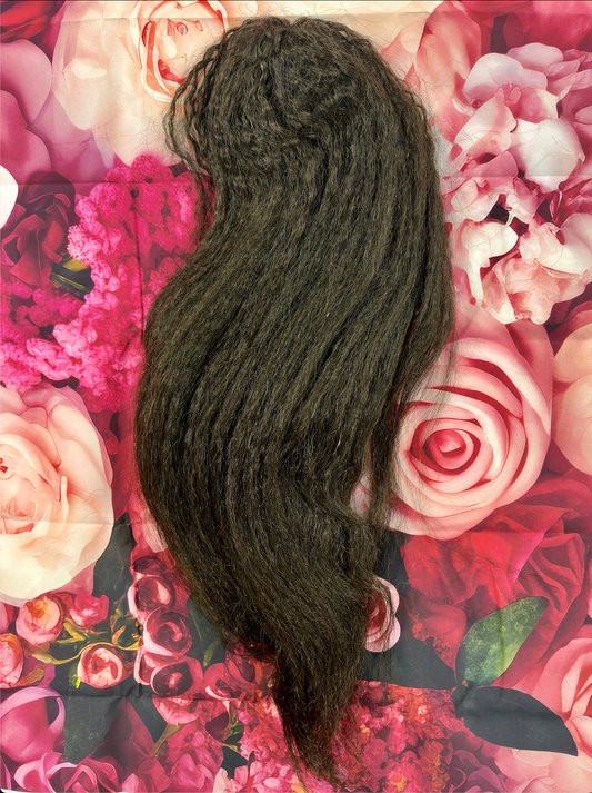 Kinky Straight Drawstring Ponytail 22"