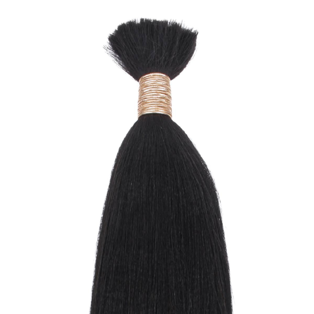 Yaki Straight Bulk Human Braiding Hair