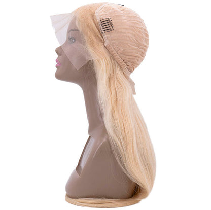 Brazilian Blonde Straight 13x4 Transparent Lace Front Wig SALE