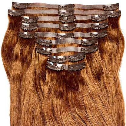 auburn seamless clip ins full pack display 