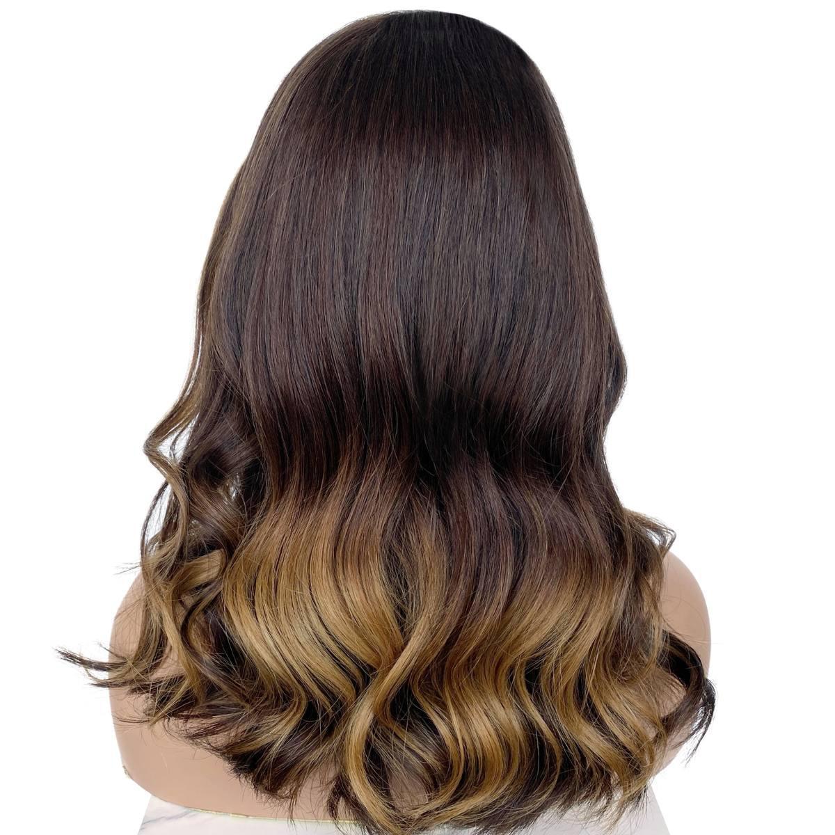 Raw Brown Balayage Wavy 5x5 HD Closure Bob Wig