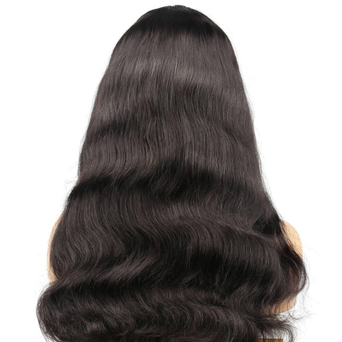 body wave v part wig back