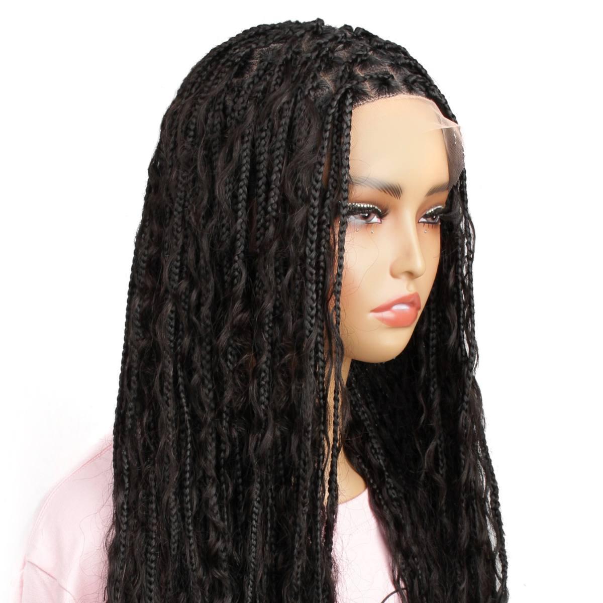 boho braid transparent full wig