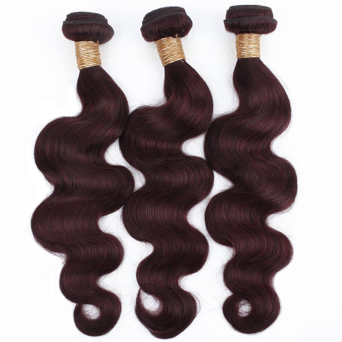 burgundy body wave hair bundle deal