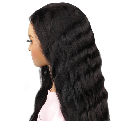 Jet Black Body Wave 13x4 HD Lace Front Wig