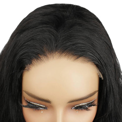 Jet Black Body Wave 5x5 HD Closure Wig