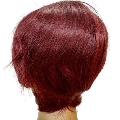 Burgundy Short Pixie Wig